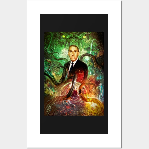 HP Lovecraft Wall Art by GaudaPrime31